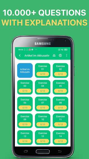 Android application Learn German With Explanation screenshort