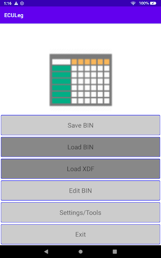 Android application ECULeg screenshort