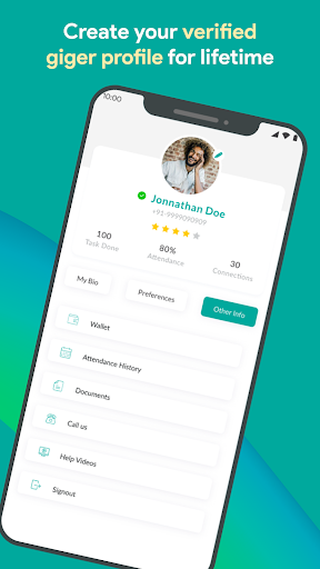 Gigforce : Flexible Work Screen 2
