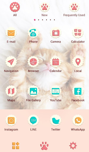 Sleepy Cat Theme Screen 3