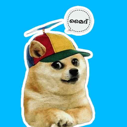 Doge Memes Kerala Stickers