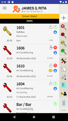 Vista previa de la aplicación