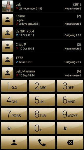 Theme for ExDialer Gloss Gold