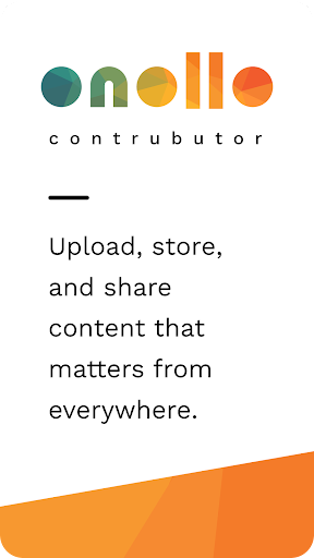 Android application Onollo Contributor screenshort