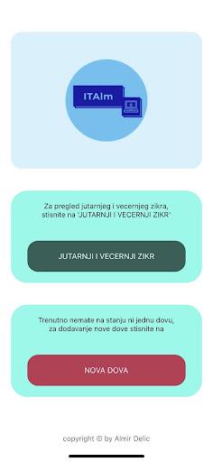 Android application Odabrani ajeti screenshort