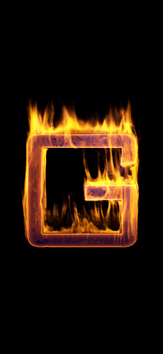 Android application Fire Letter G Live Wallpaper screenshort