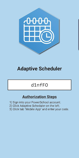 Android application Adaptive Scheduler screenshort