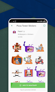 Pizza Tower Stickers WASticker