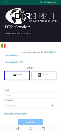 Android application DTR Service screenshort