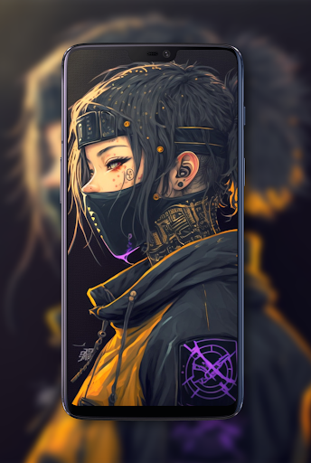 Screenshot of Mask Girl Wallpaper