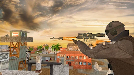 3D sniper shooting: Army