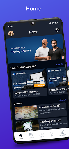 Android application Live Traders screenshort