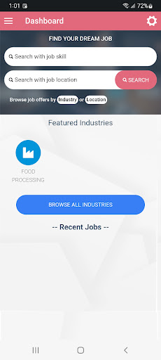 Android application FICSI Job Portal screenshort