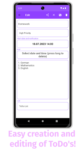 ToDoLi: To Do List & Notes Screen 3