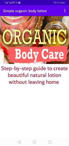 Step by Step creation of organic body lotions