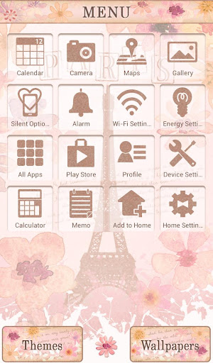 -Lovely Paris- Theme +HOME Screen 2