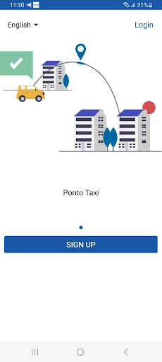 Android application PontoTaxi screenshort