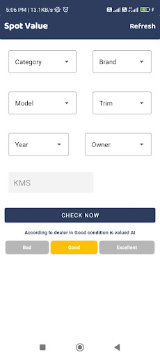 Spot Vehicle Value Screen 2
