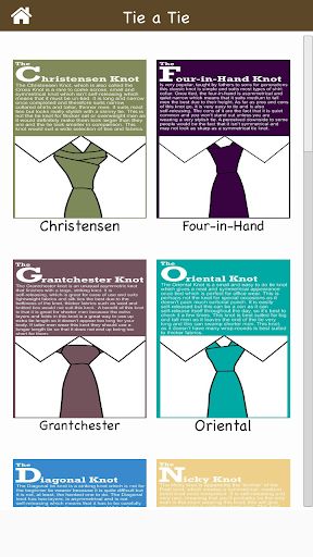 Android application Tie a TIE - Learn Step by Step screenshort