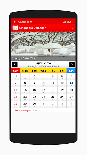 Singapore Calendar 2024 Screen 2