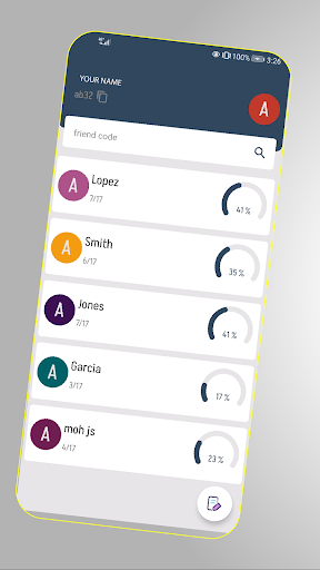 Android application Friendship Challenge screenshort