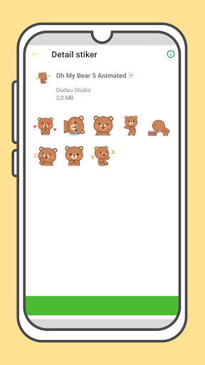 Oh My Bear Cute Stickers Screen 3