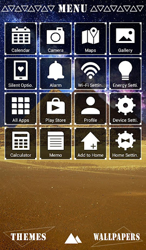 Galaxy Pyramids Theme Screen 2