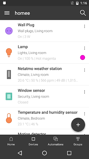 Hörmann homee Screen 2