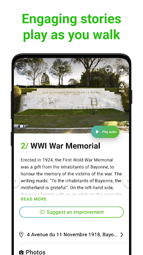 Bayonne Tour Guide:SmartGuide Screen 2
