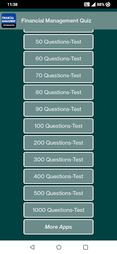 Financial Management Questions Screen 2