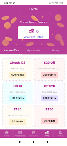 Android application The Eyebrow City Rewards screenshort