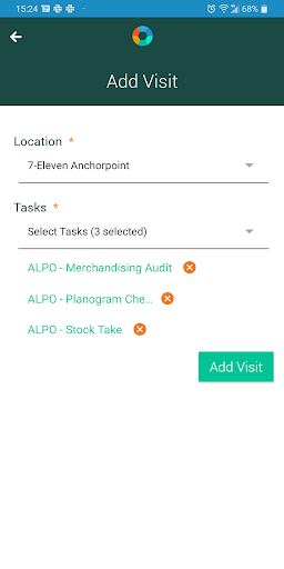 Annam Merchandising&Audit App Screen 2