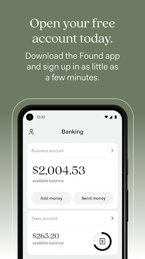 Found: Business Banking screenshot