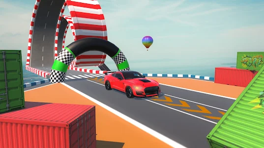 Mega Car Stunts Ramp Car Games