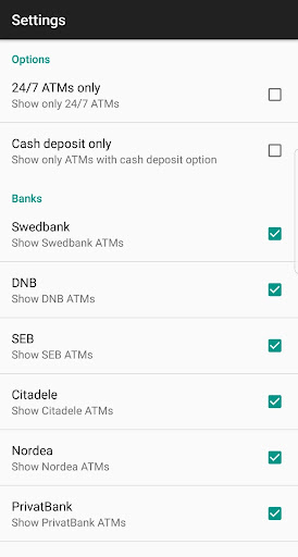 ATM Locator Latvia Screen 3