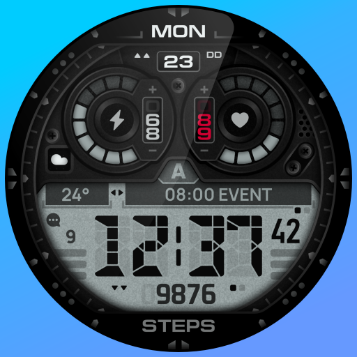 SH054 Watch Face WearOS watch