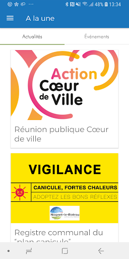 Android application Nogent-le-Rotrou screenshort