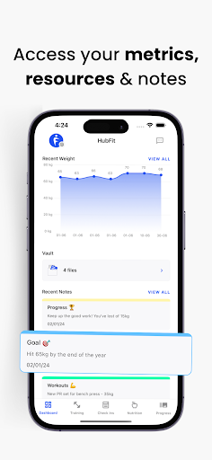 Screenshot of HubFit