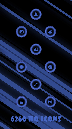 Fractals Blue Icons