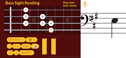 Bass Guitar Sight Reading Screen 3