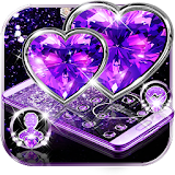 Purple Diamond Heart Theme icon