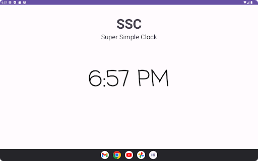 SSC - Super Simple Clock Screen 2