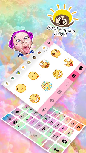 Pastel Clouds Sky Keyboard Bac Screen 3