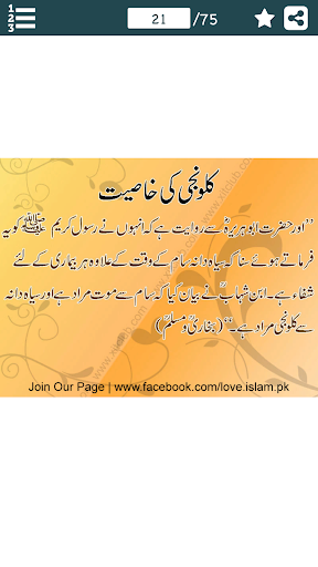 Android application Urdu Ahadees screenshort