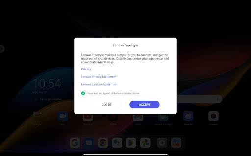 Screenshot of Lenovo Freestyle