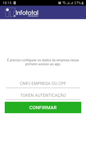 Android application Infototal Vendas screenshort