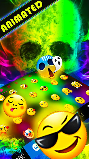 Smoke Skull Keyboard Illusion Screen 2