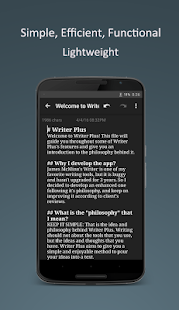 Writer Plus (Write On the Go) Screenshot