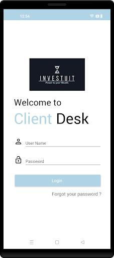 Android application INVESTUIT screenshort