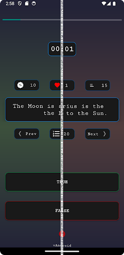 Android application School Quiz screenshort